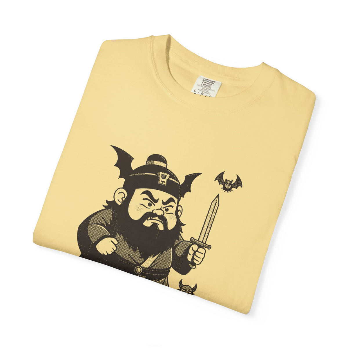 Zhong Kui: Bringer of the Five Blessings — Garment-Dyed One-Ink Tee