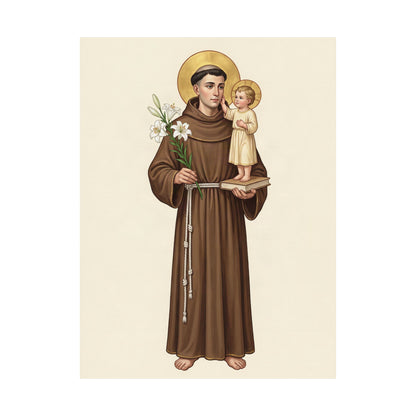 St Anthony of Padua: Companion of the Christ Child — Art Print