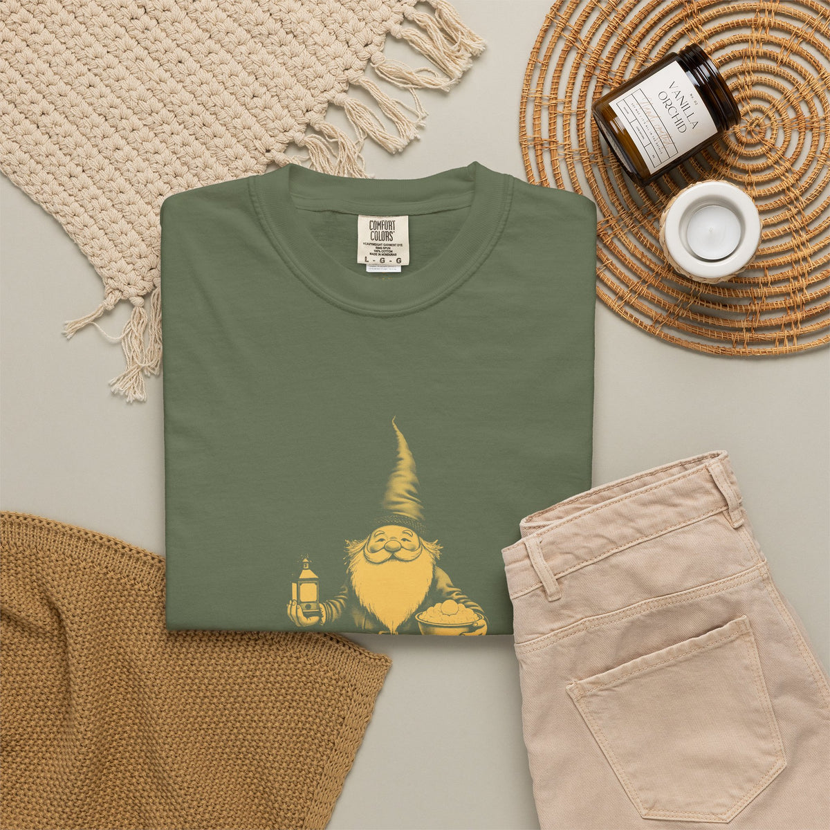 Tomte · “Don't forget the butter.” — Garment-Dyed One-Ink Tee