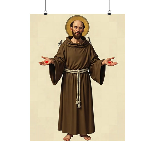 St Francis of Assisi: The Wolf of Gubbio — Art Print