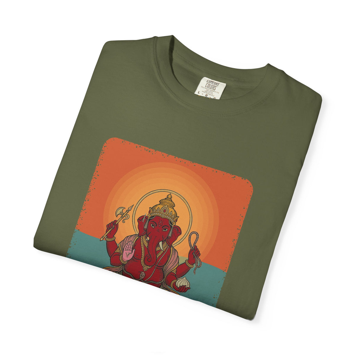 Ganesha · “First things first.” — Garment-Dyed T-Shirt