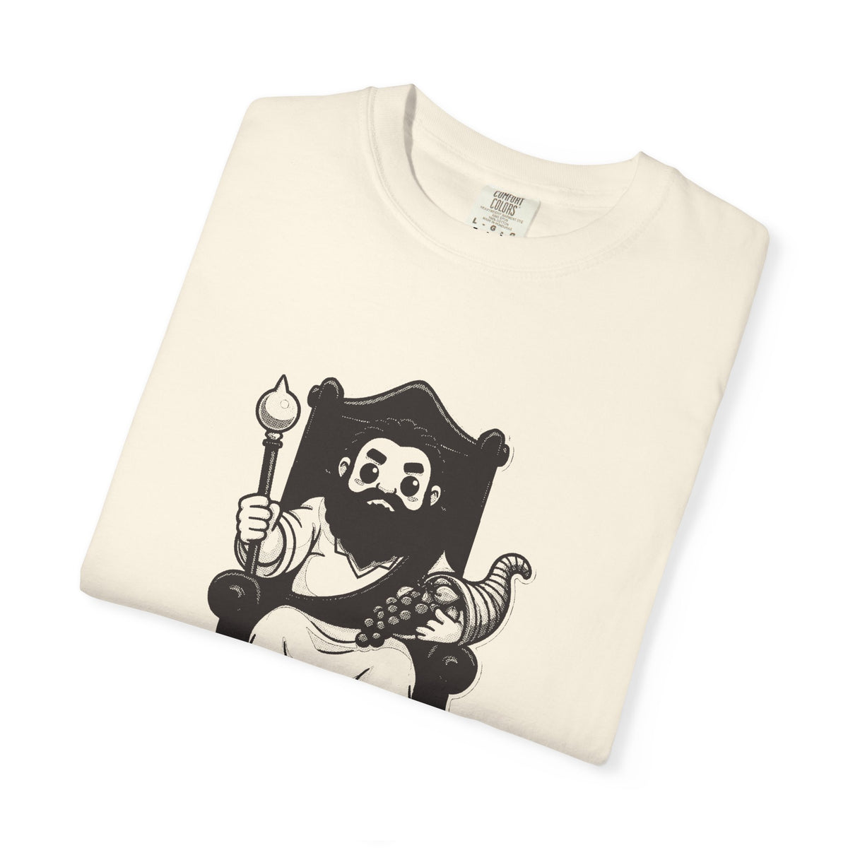 Hades · “Stern, not wicked.” — Garment-Dyed One-Ink Tee