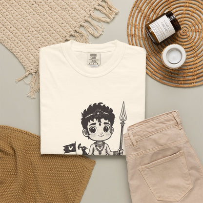 Murugan · “He taught his father.” — Garment-Dyed One-Ink Tee