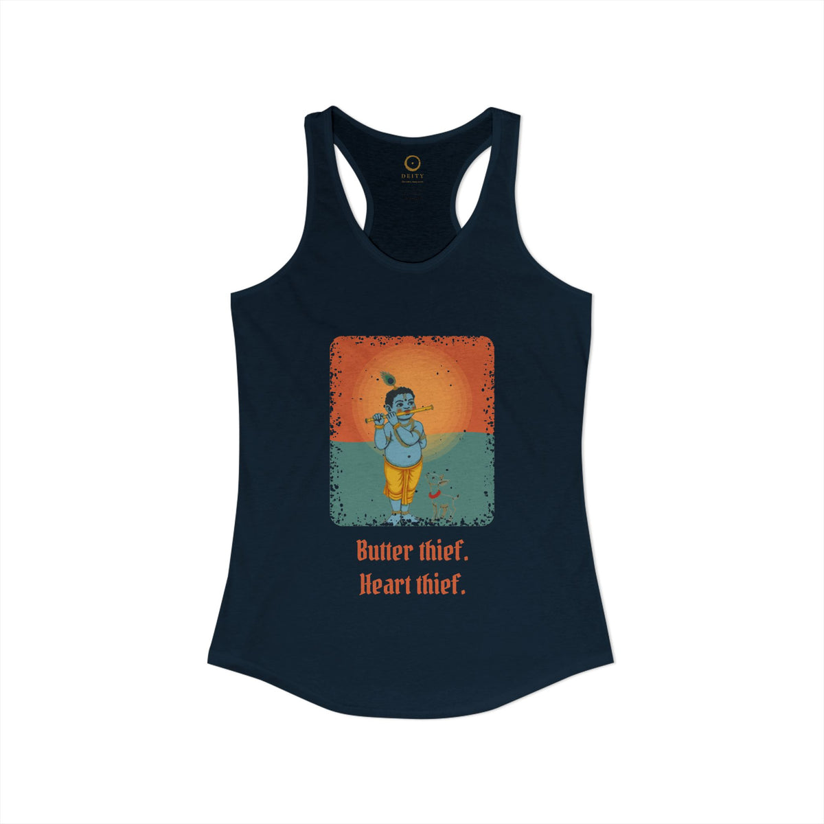 Krishna: Protector of Cows — Women's Racerback Tank