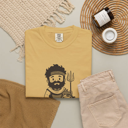 Poseidon · “He got the sea.” — Garment-Dyed One-Ink Tee