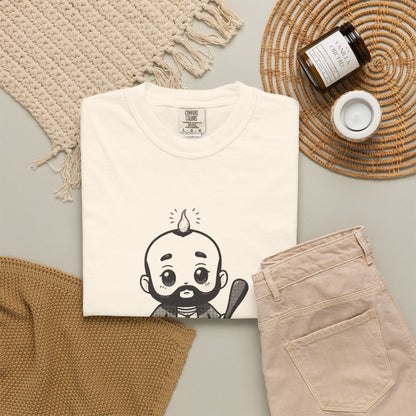 St Jude Thaddeus: Bearer of the Pentecost Flame — Garment-Dyed One-Ink Tee