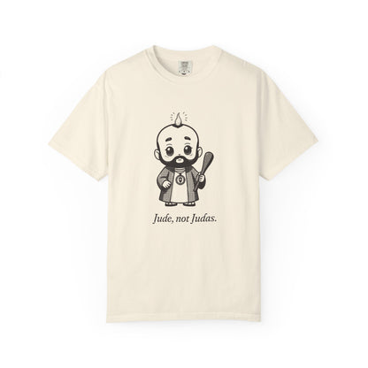 St Jude Thaddeus: Bearer of the Pentecost Flame — Garment-Dyed One-Ink Tee