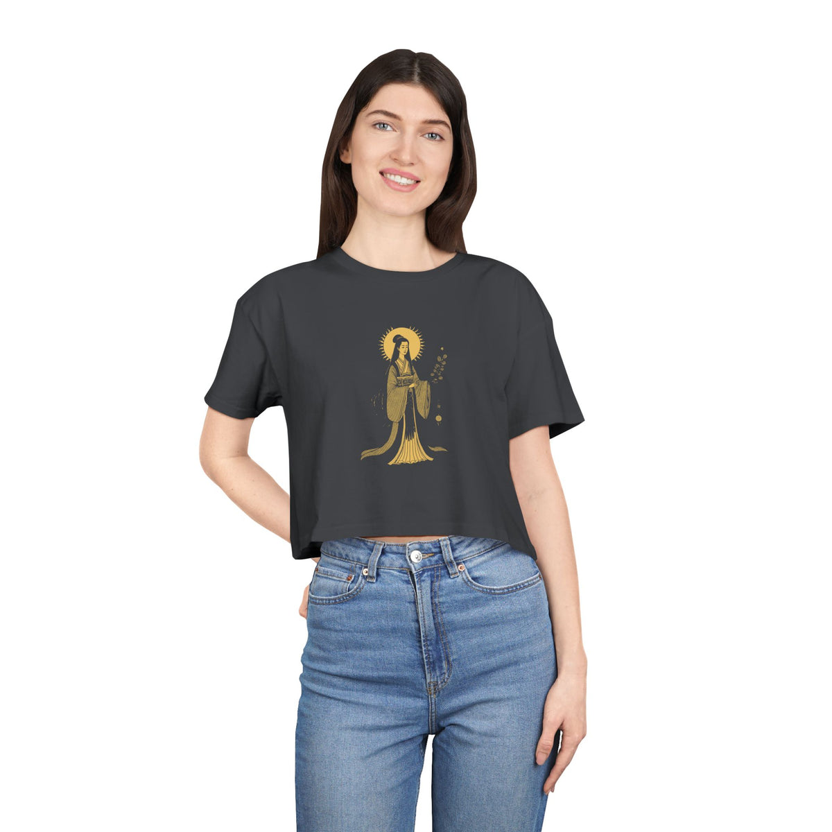 Amaterasu: She Who Shines in Heaven — Women's Crop Tee