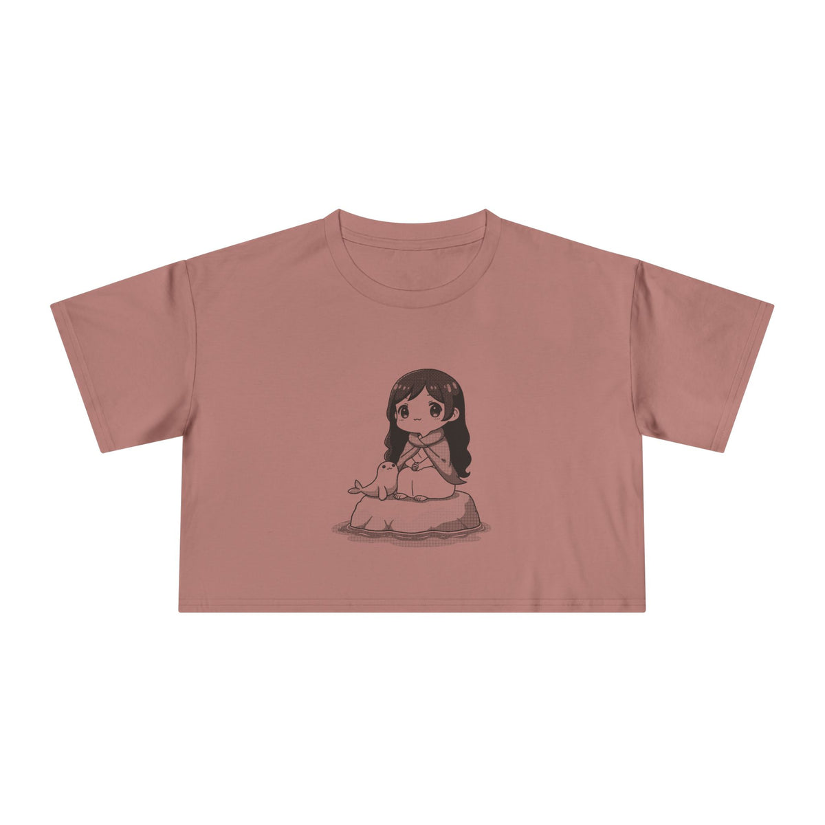 Selkie: Grey Selkie of Sule Skerry — Women's Crop Tee