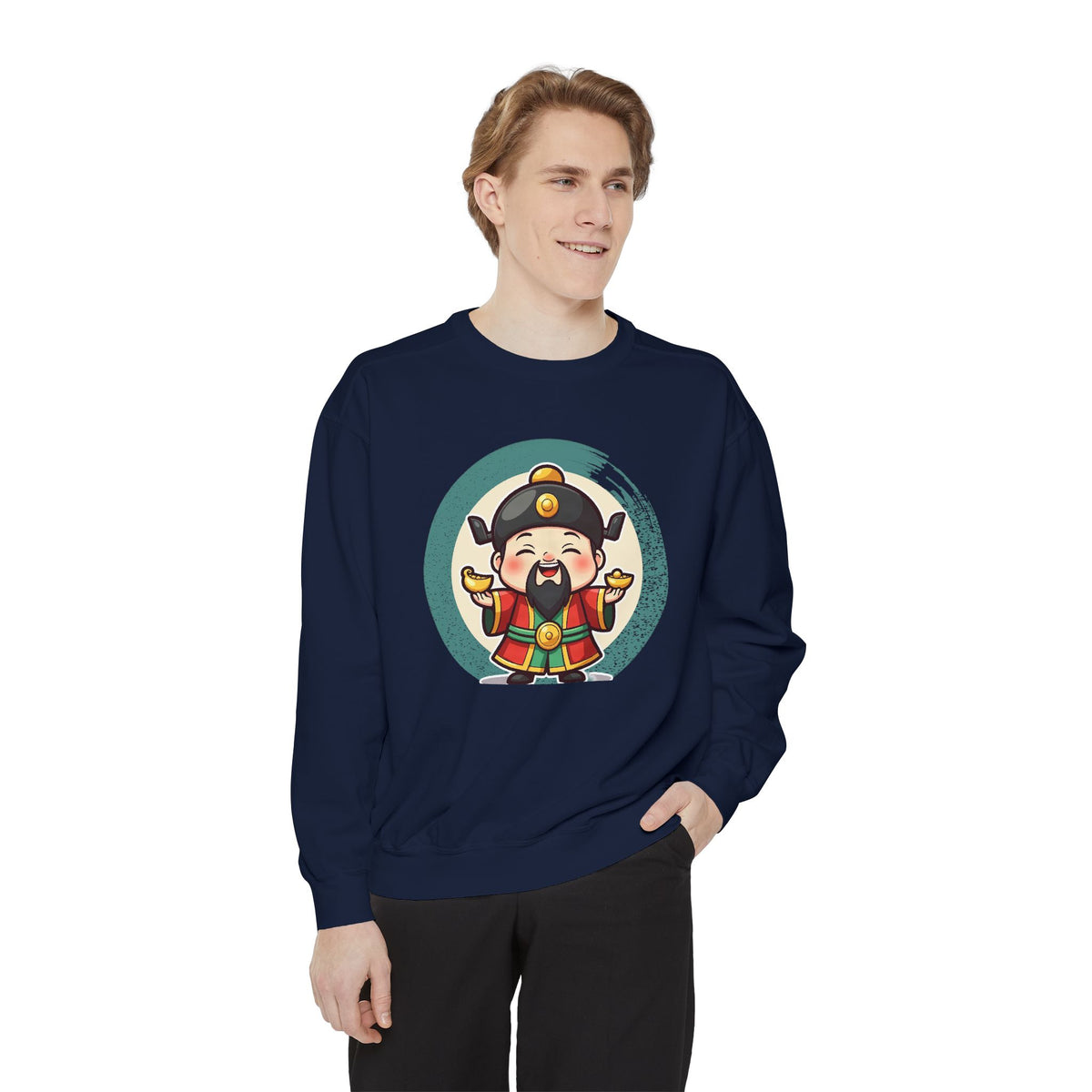 Caishen: Inviting Wealth and Treasure — Garment-Dyed Sweatshirt
