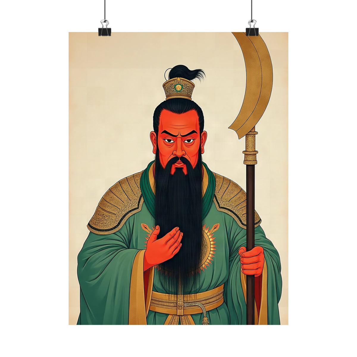 Guan Gong: Lord of the Magnificent Beard — Art Print