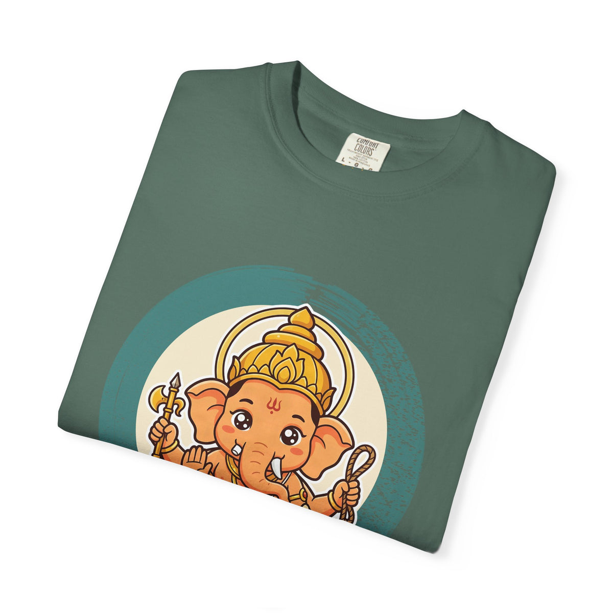 Ganesha · “First things first.” — Garment-Dyed T-Shirt