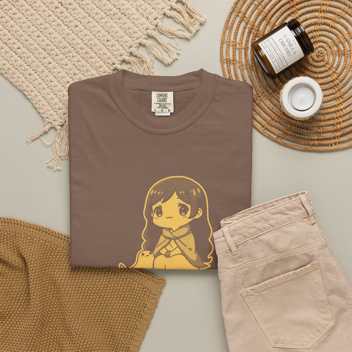 Selkie · “Land legs, sea heart.” — Garment-Dyed One-Ink Tee
