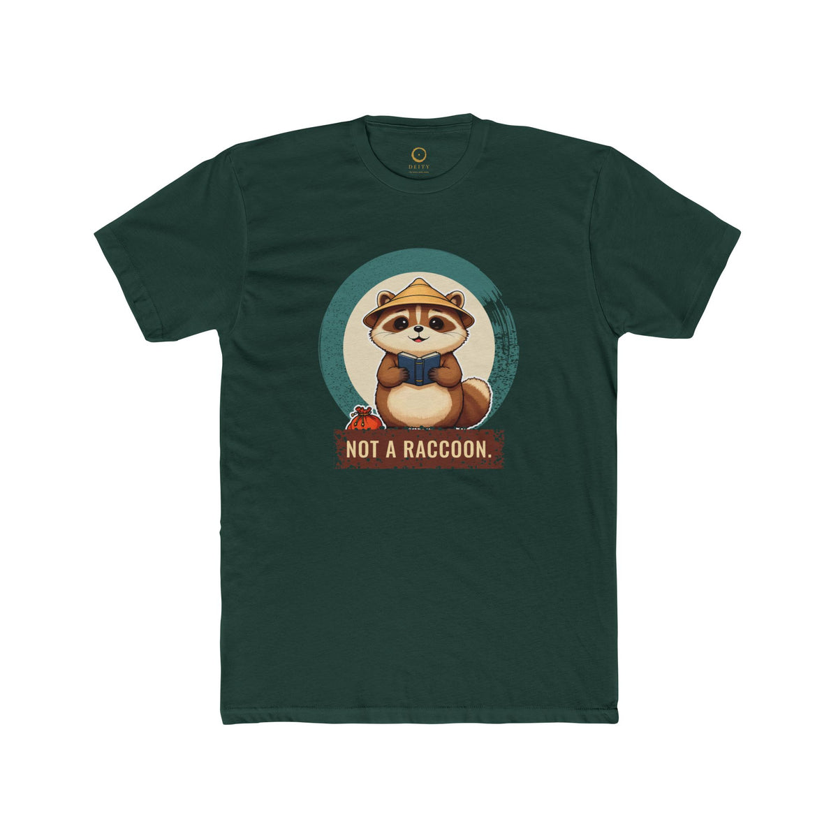 Tanuki: Lucky Greeter at the Shop Door — Unisex T-Shirt