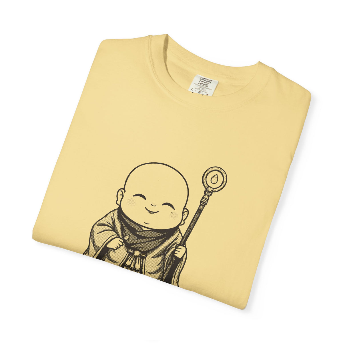 Jizō · “Travel buddy.” — Garment-Dyed One-Ink Tee