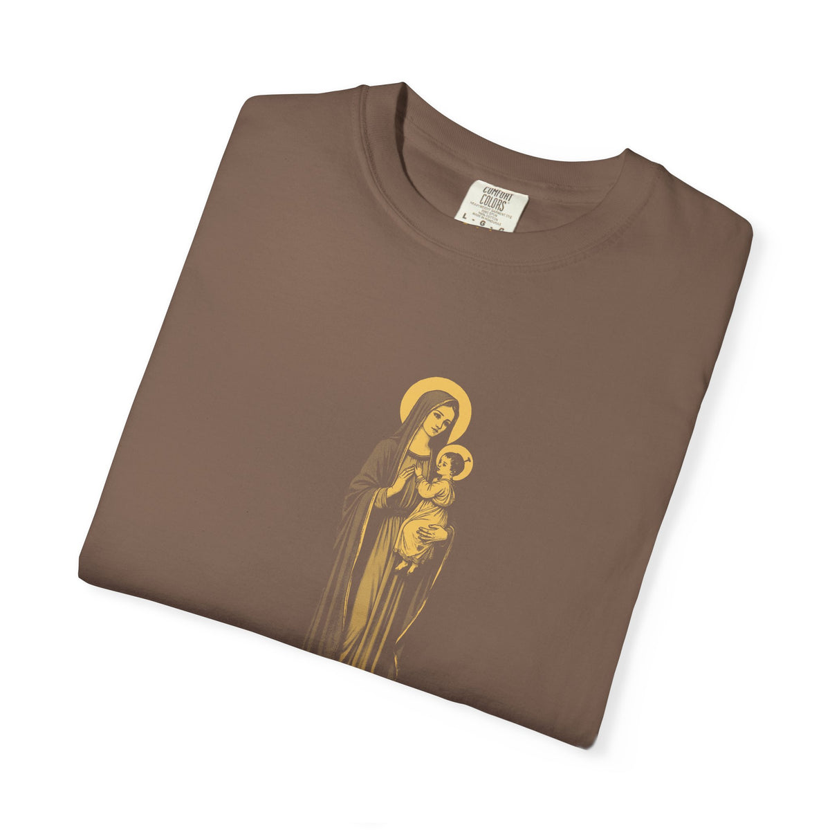 The Virgin Mary · “Ask your mother.” — Garment-Dyed One-Ink Tee