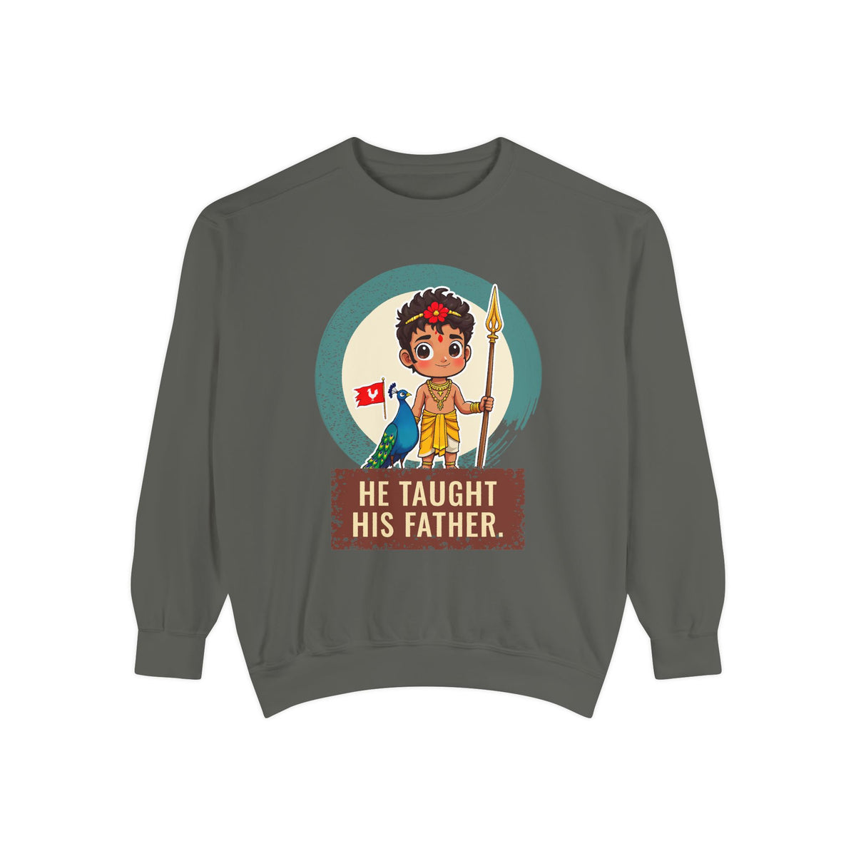 Murugan: Two Companions from One Tree — Garment-Dyed Sweatshirt