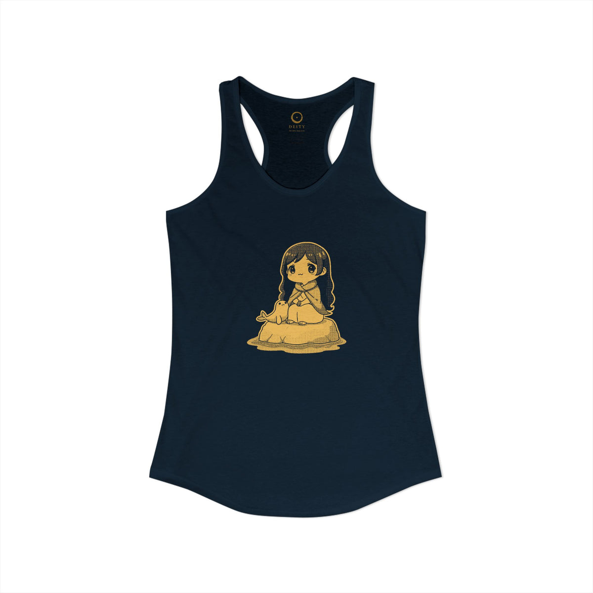 Selkie: Grey Selkie of Sule Skerry — Women's Racerback Tank