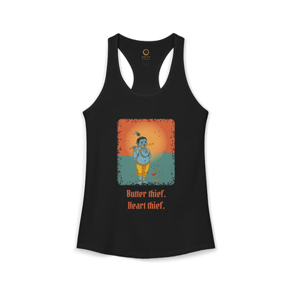 Krishna: Protector of Cows — Women's Racerback Tank