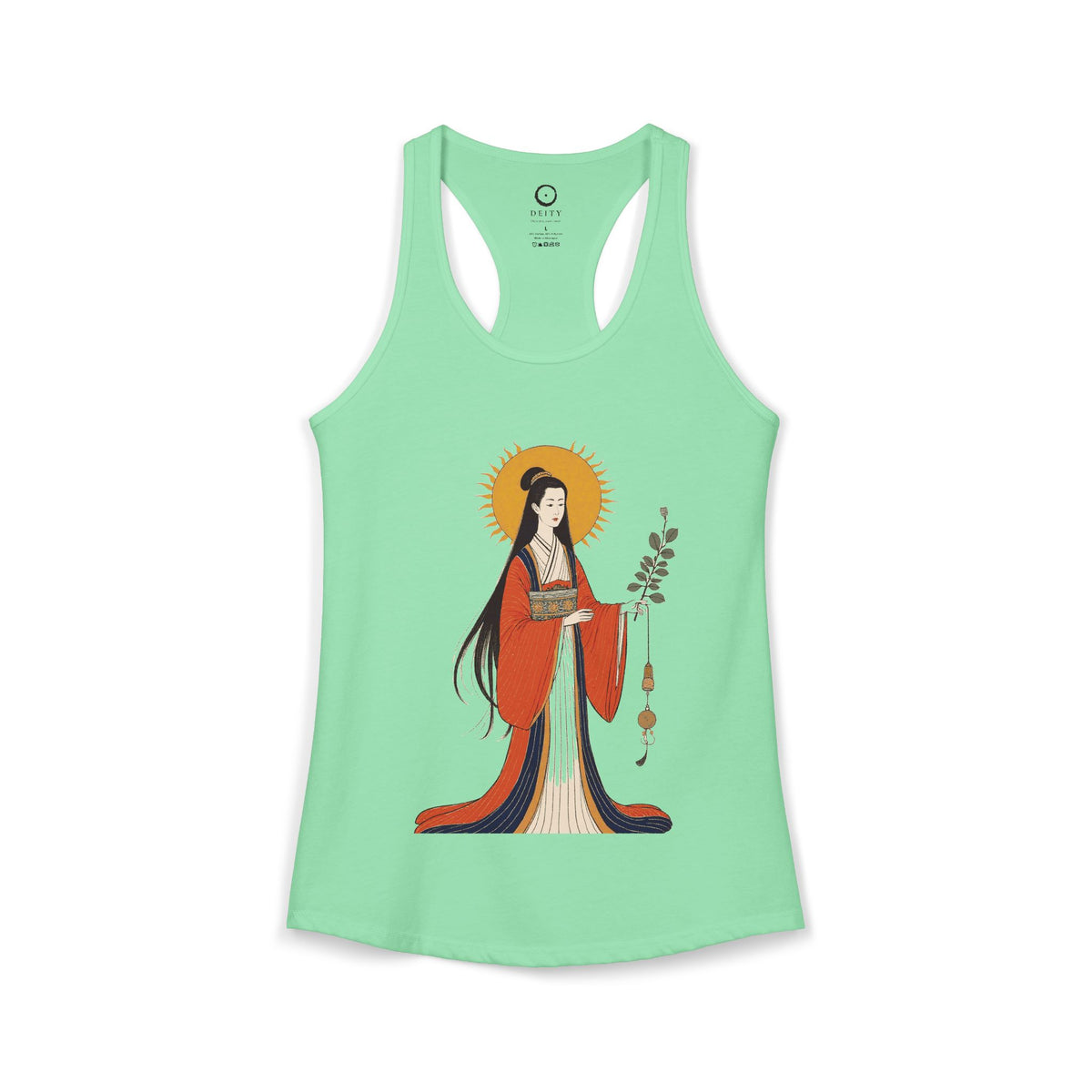 Amaterasu: She Who Shines in Heaven — Women's Racerback Tank