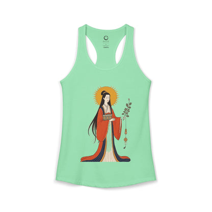 Amaterasu: She Who Shines in Heaven — Women's Racerback Tank