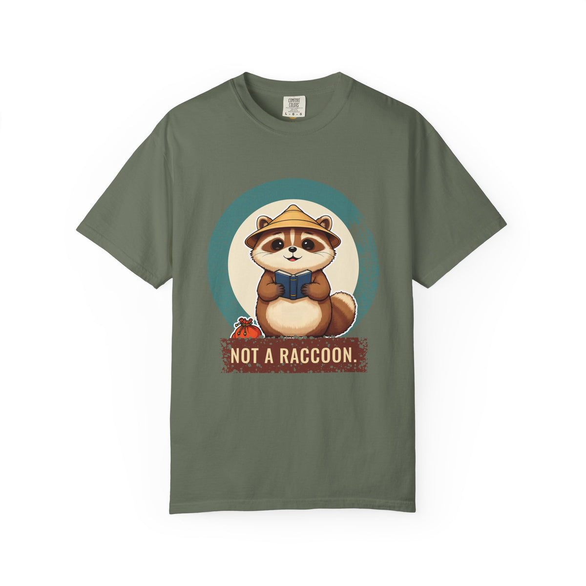 Tanuki: Lucky Greeter at the Shop Door — Garment-Dyed T-Shirt