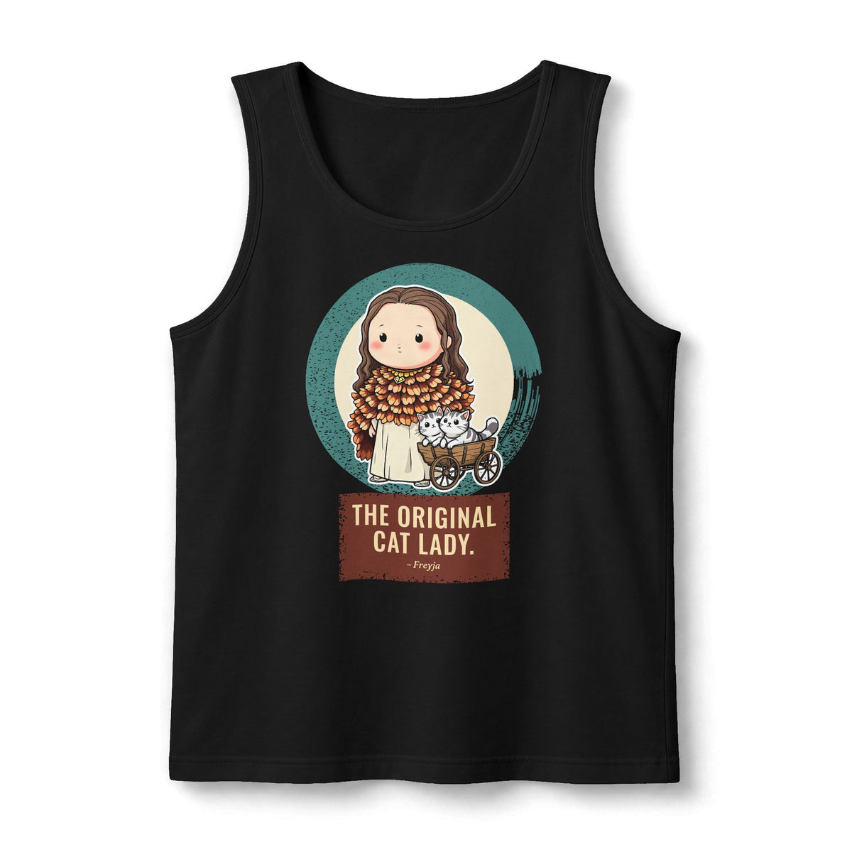 Freyja: Cats at the Reins — Unisex Muscle Tank