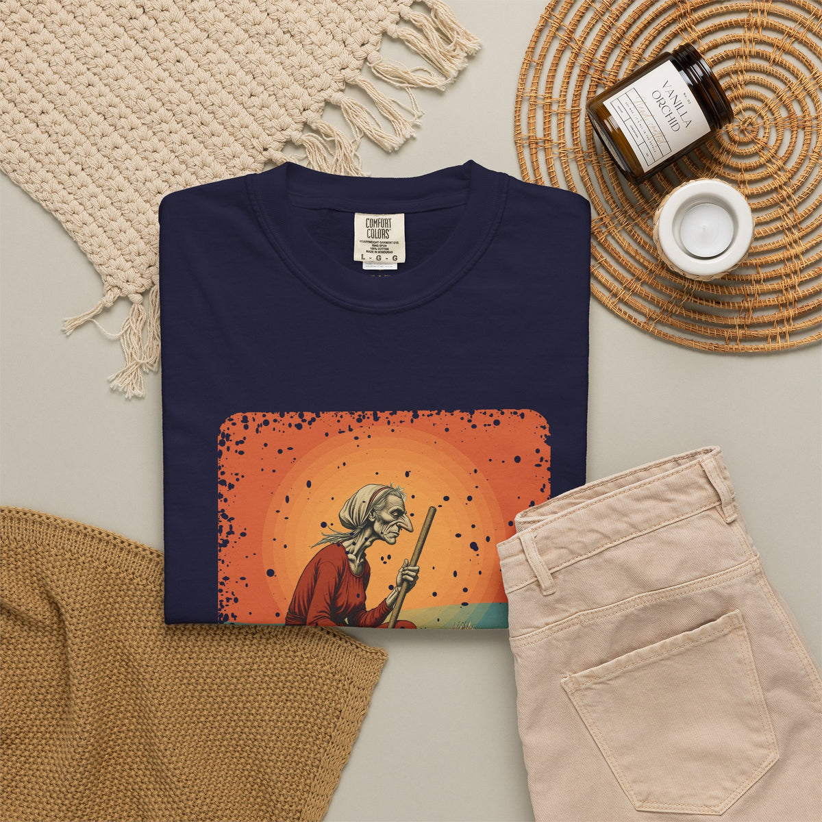 Baba Yaga: Bony Leg — Garment-Dyed T-Shirt