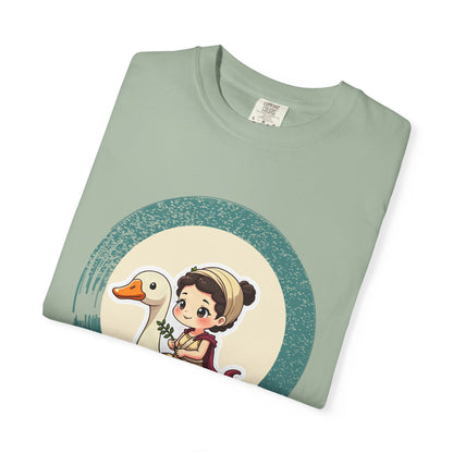 Aphrodite · “Riding a goose, obviously.” — Garment-Dyed T-Shirt