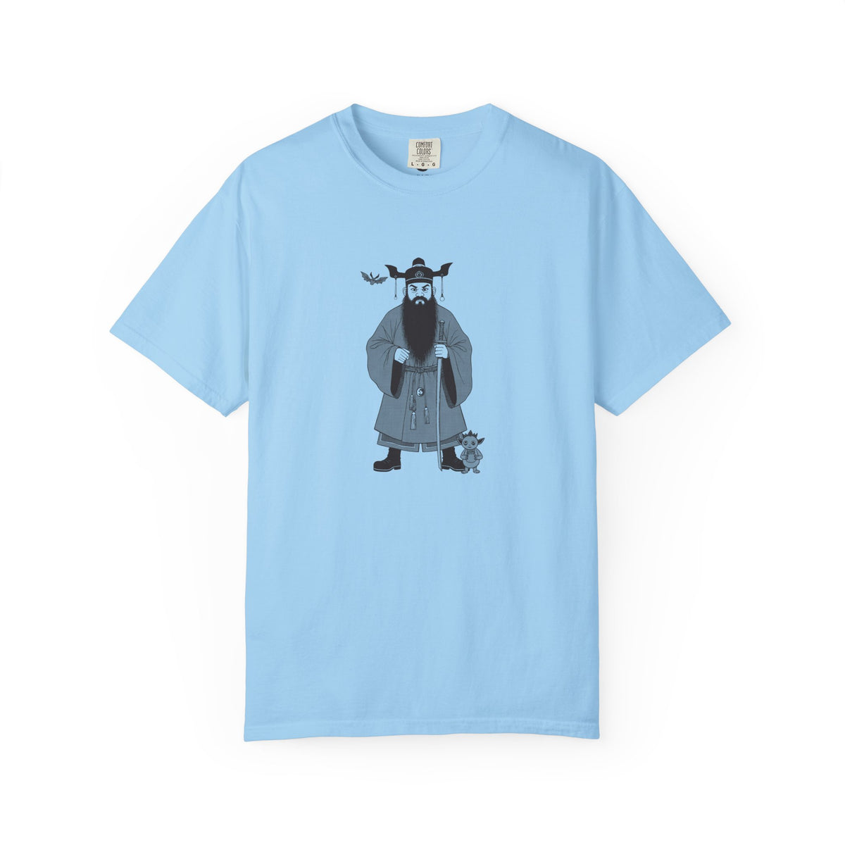 Zhong Kui: The Demon Queller — Garment-Dyed One-Ink Tee