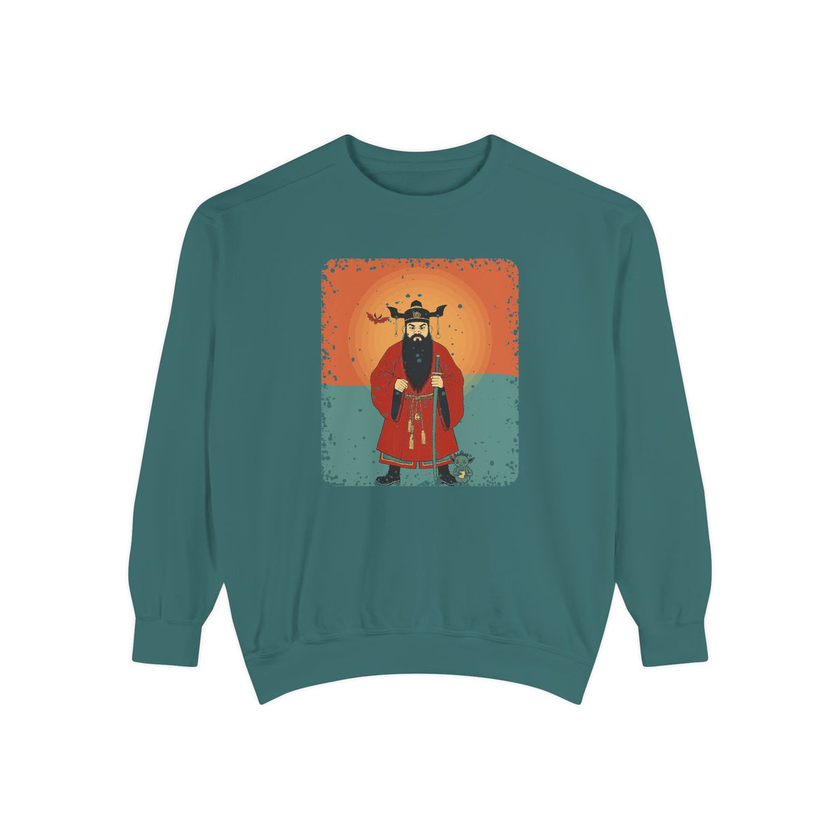 Zhong Kui: The Demon Queller — Garment-Dyed Sweatshirt