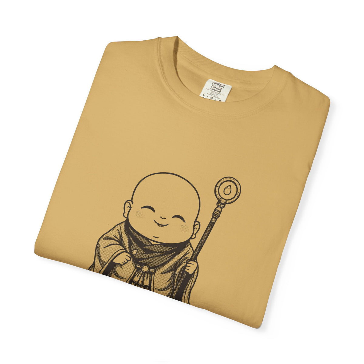 Jizō · “Travel buddy.” — Garment-Dyed One-Ink Tee