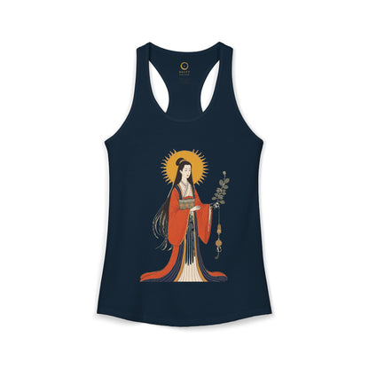 Amaterasu: She Who Shines in Heaven — Women's Racerback Tank