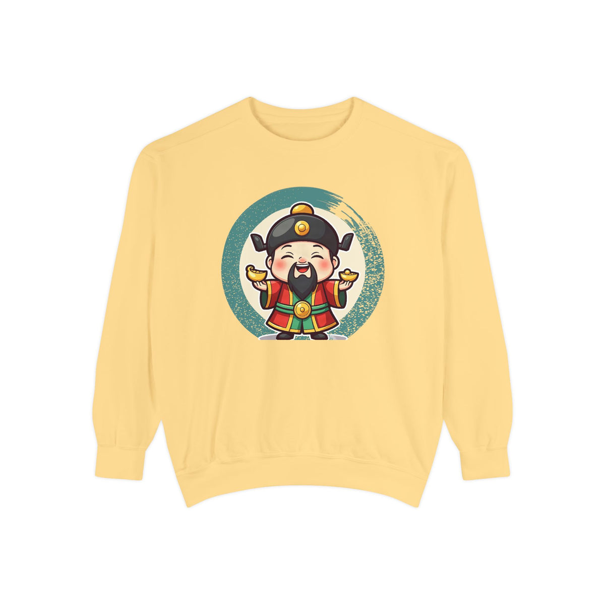 Caishen: Inviting Wealth and Treasure — Garment-Dyed Sweatshirt