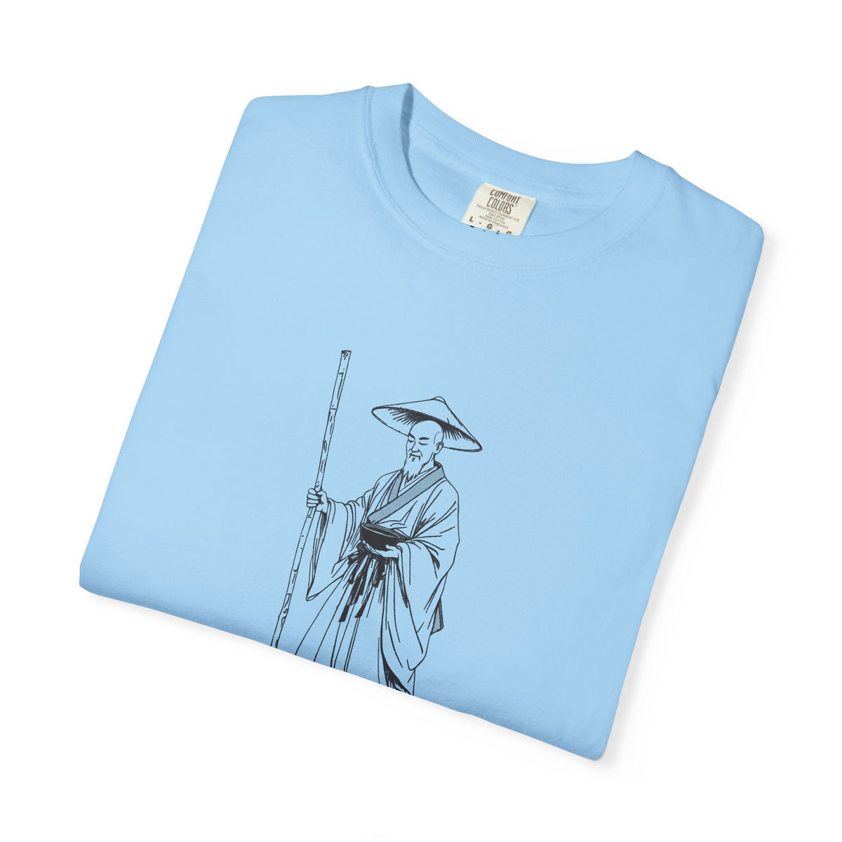 Kōbō Daishi · “Never walking alone.” — Garment-Dyed One-Ink Tee