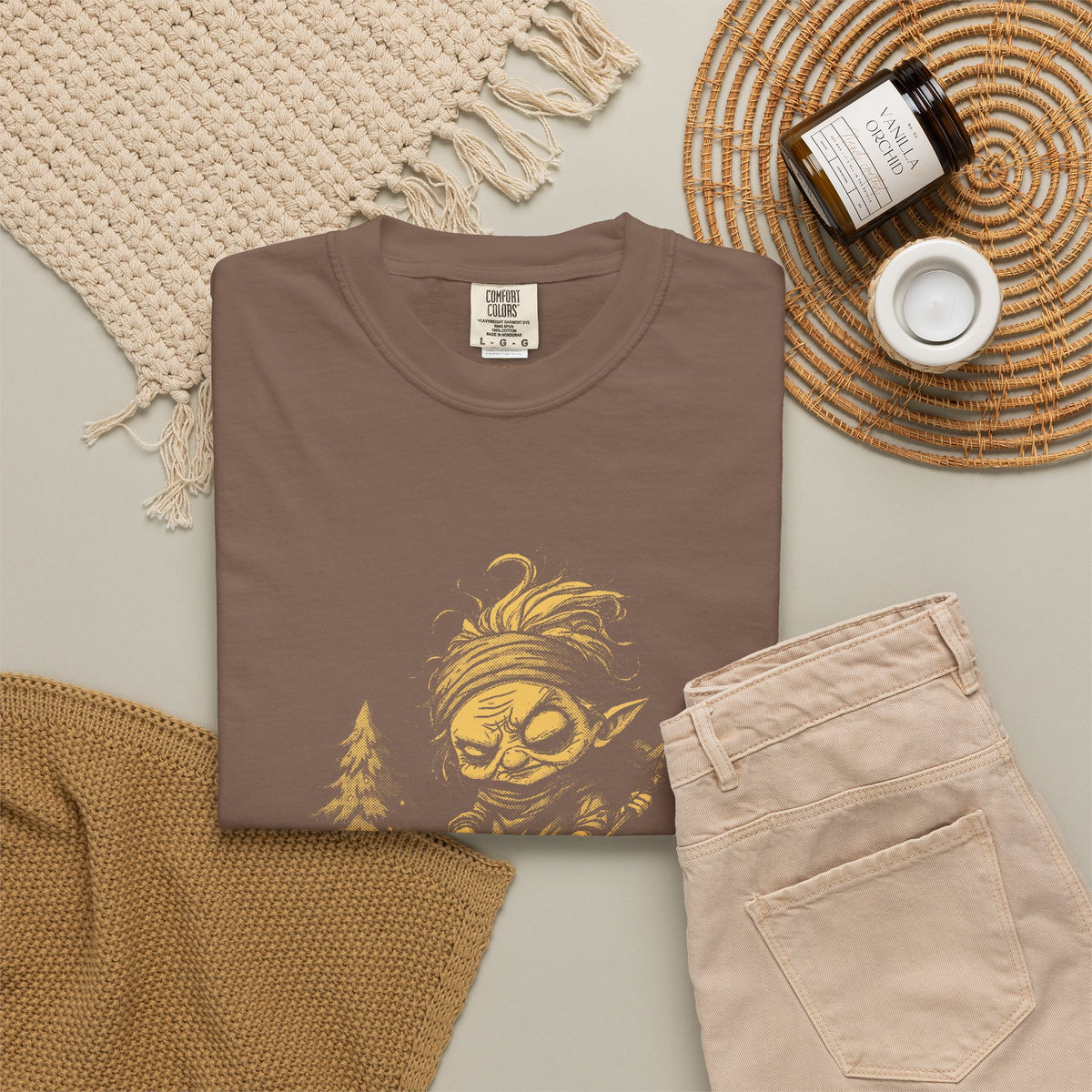 Baba Yaga · “Polite visitors welcome.” — Garment-Dyed One-Ink Tee