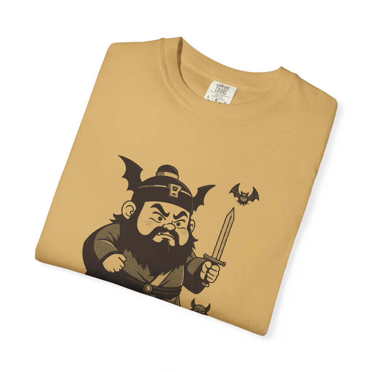 Zhong Kui: Bringer of the Five Blessings — Garment-Dyed One-Ink Tee
