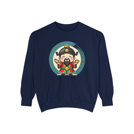 Caishen: Inviting Wealth and Treasure — Garment-Dyed Sweatshirt