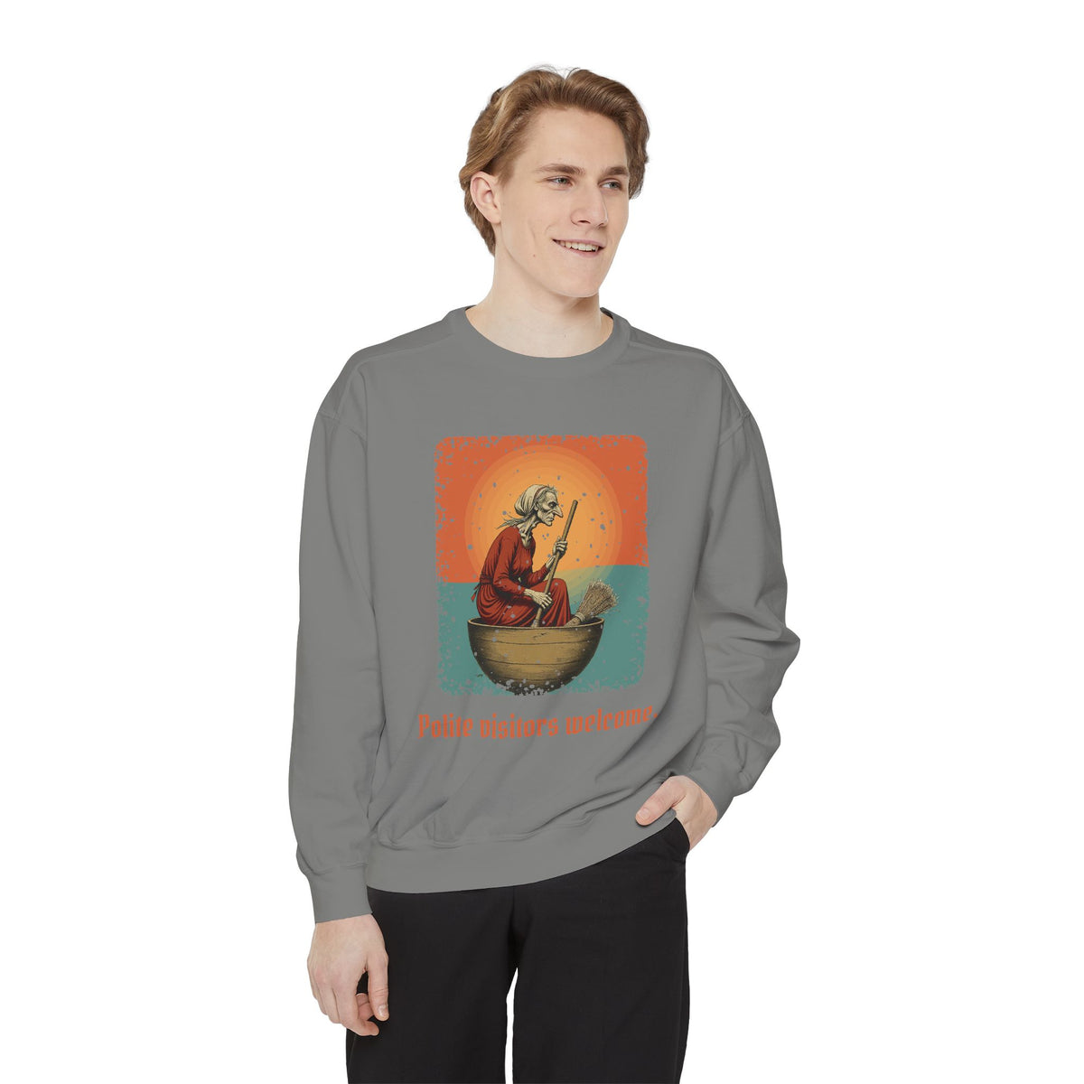 Baba Yaga: Bony Leg — Garment-Dyed Sweatshirt