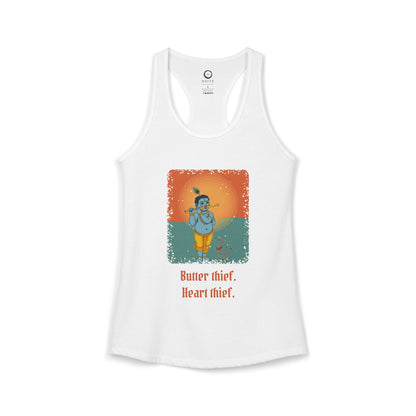 Krishna: Protector of Cows — Women's Racerback Tank