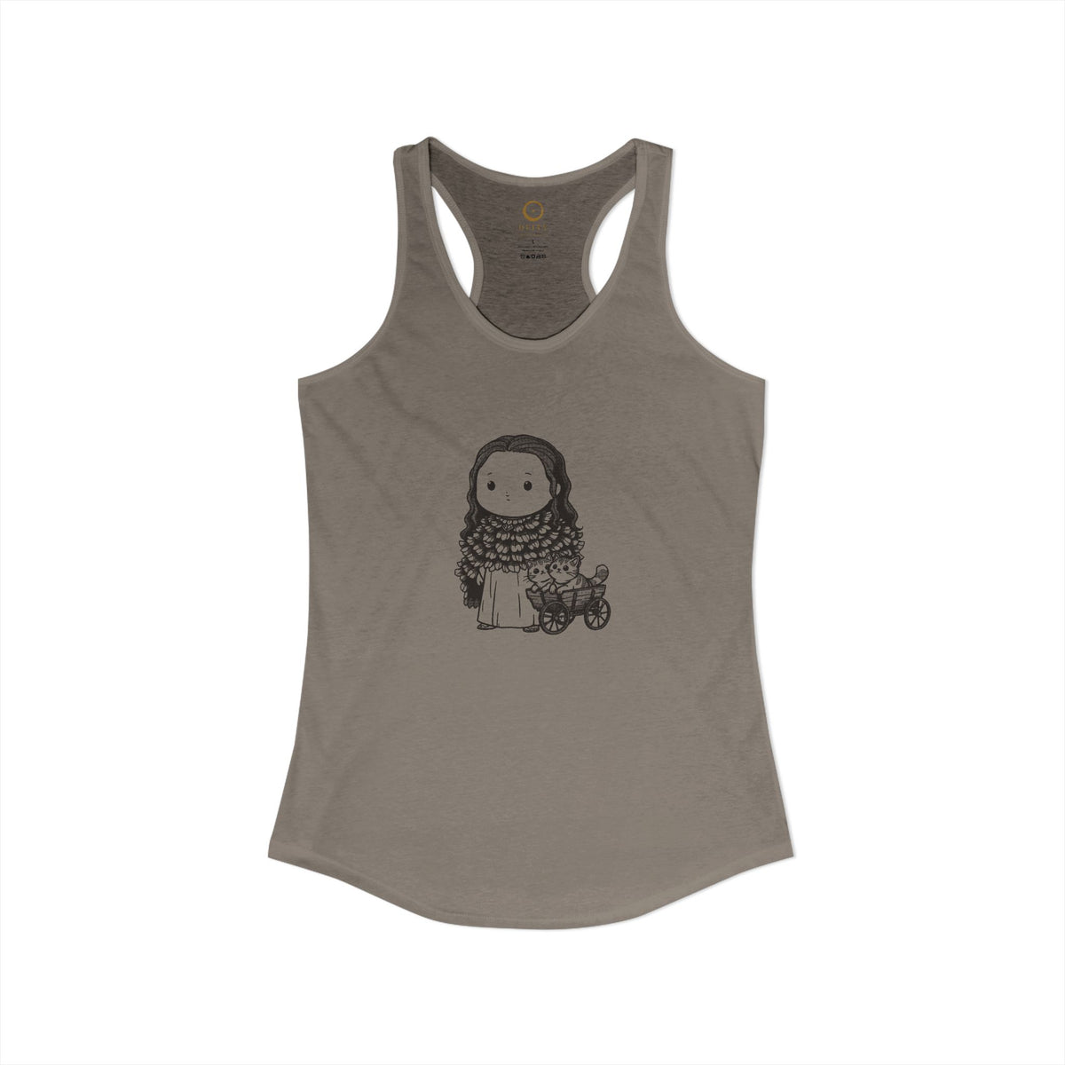 Freyja: Cats at the Reins — Women's Racerback Tank
