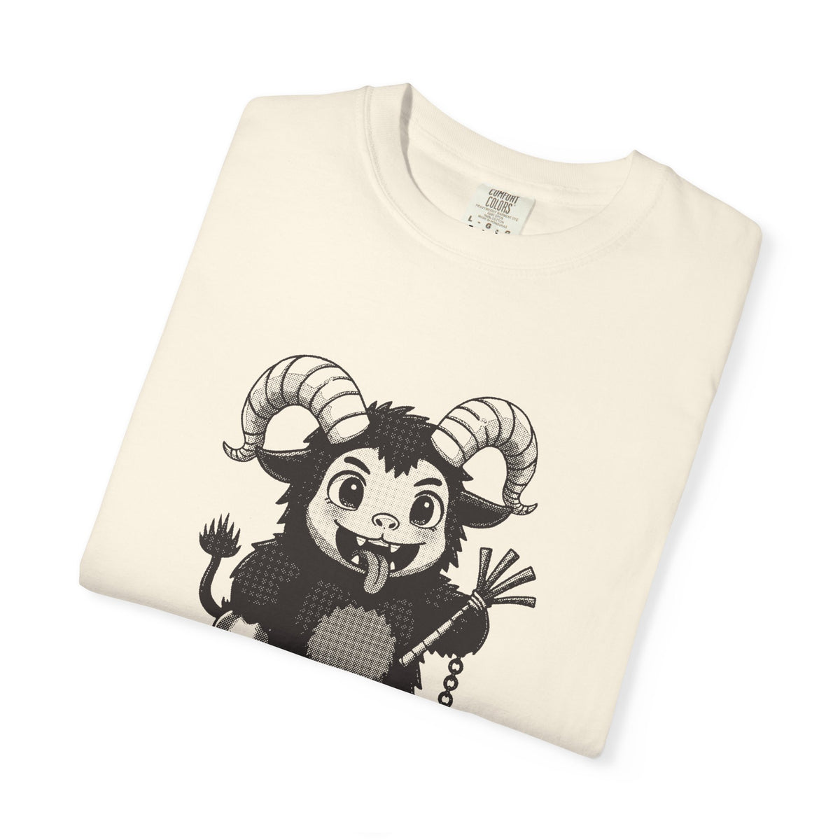 Krampus · “Mostly good this year.” — Garment-Dyed One-Ink Tee