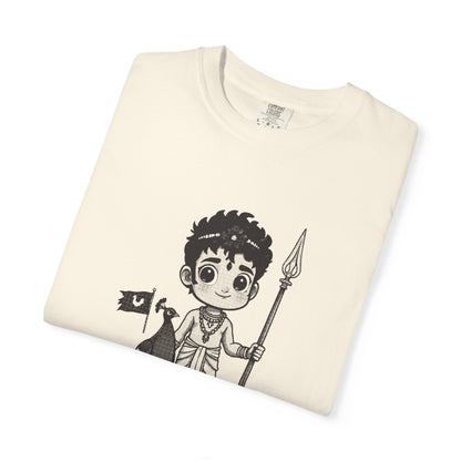 Murugan · “He taught his father.” — Garment-Dyed One-Ink Tee