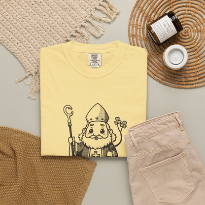 St Patrick · “He came back anyway.” — Garment-Dyed One-Ink Tee