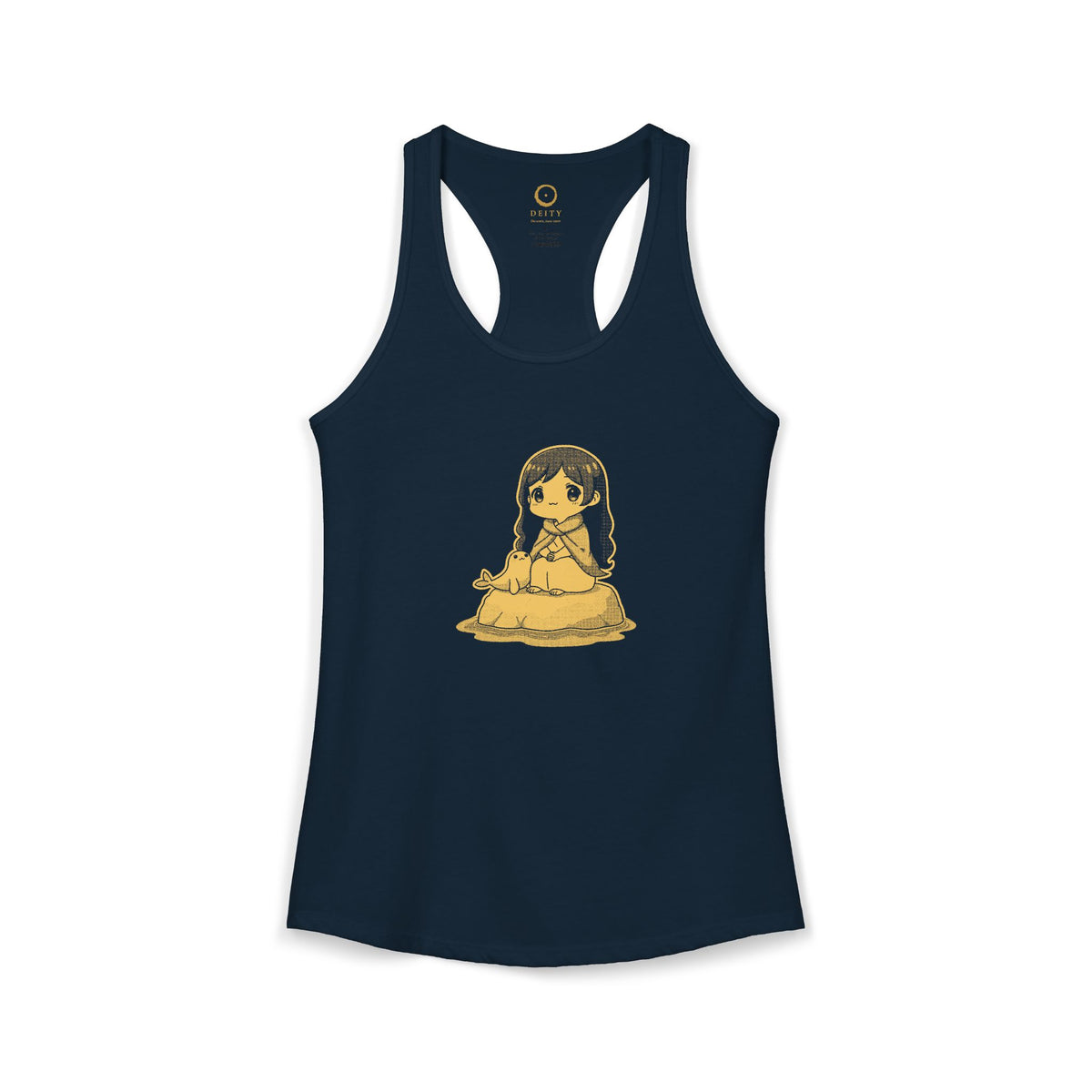 Selkie: Grey Selkie of Sule Skerry — Women's Racerback Tank
