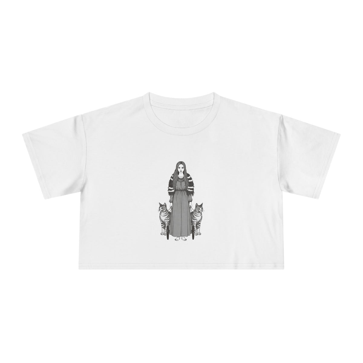 Freyja: Lender of the Falcon Cloak — Women's Crop Tee