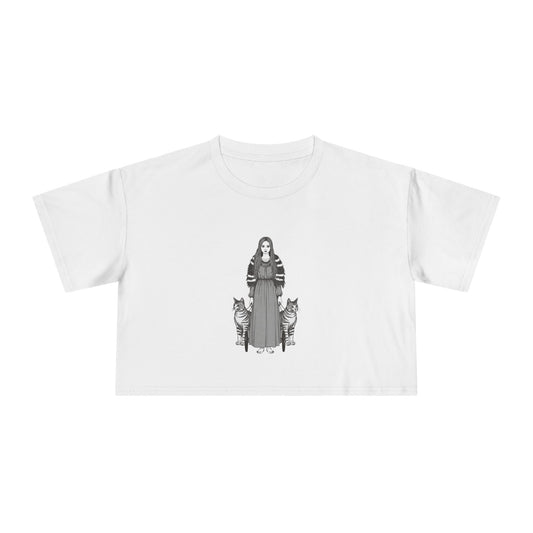 Freyja: Lender of the Falcon Cloak — Women's Crop Tee