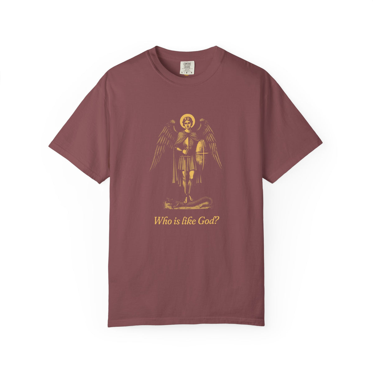 St Michael the Archangel: Chief Commander of Heaven — Garment-Dyed One-Ink Tee