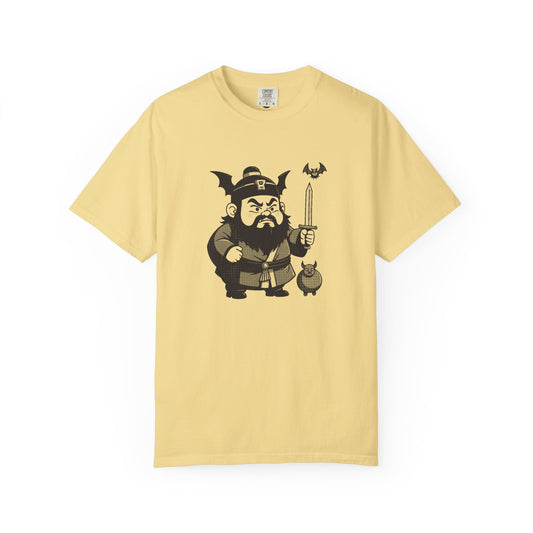 Zhong Kui: Bringer of the Five Blessings — Garment-Dyed One-Ink Tee