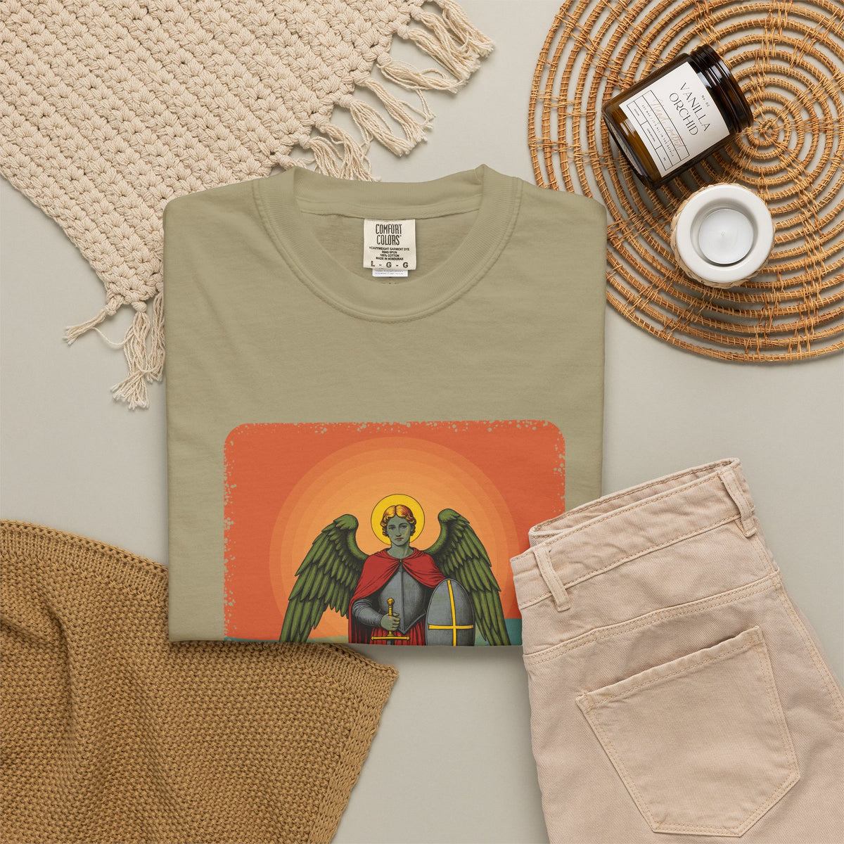 St Michael the Archangel: Chief Commander of Heaven — Garment-Dyed T-Shirt
